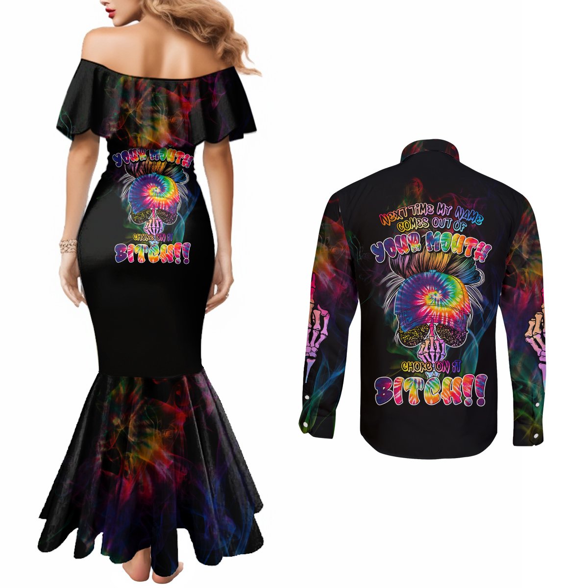 next-time-my-name-comes-out-of-your-mouth-couples-matching-mermaid-dress-and-long-sleeve-button-shirts