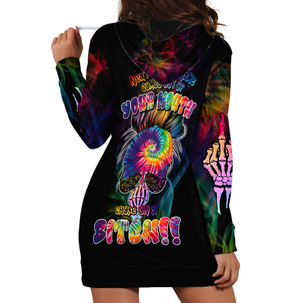 Next Time My Name Comes Out Of Your Mouth Hoodie Dress - Wonder Print Shop
