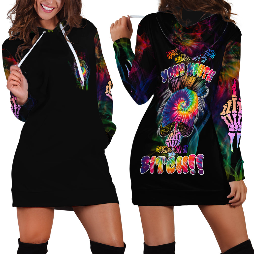 Next Time My Name Comes Out Of Your Mouth Hoodie Dress - Wonder Print Shop