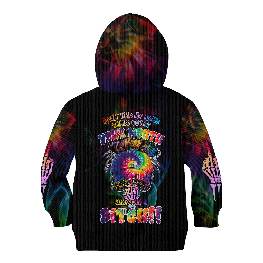 Next Time My Name Comes Out Of Your Mouth Kid Hoodie - Wonder Print Shop