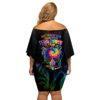 Next Time My Name Comes Out Of Your Mouth Off Shoulder Short Dress - Wonder Print Shop