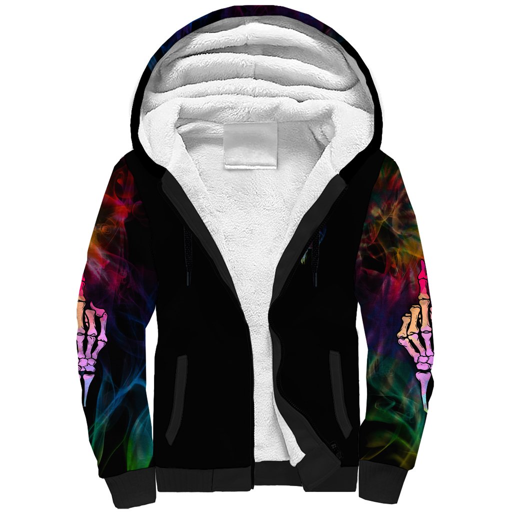 Next Time My Name Comes Out Of Your Mouth Sherpa Hoodie - Wonder Print Shop
