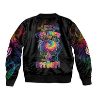 Next Time My Name Comes Out Of Your Mouth Sleeve Zip Bomber Jacket - Wonder Print Shop
