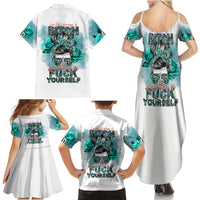 Im Not Always A Bitch Just Kidding Go Fuck Yourself Family Matching Summer Maxi Dress and Hawaiian Shirt - Wonder Print Shop