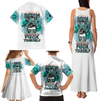 Im Not Always A Bitch Just Kidding Go Fuck Yourself Family Matching Tank Maxi Dress and Hawaiian Shirt - Wonder Print Shop