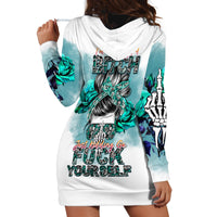 Im Not Always A Bitch Just Kidding Go Fuck Yourself Hoodie Dress - Wonder Print Shop