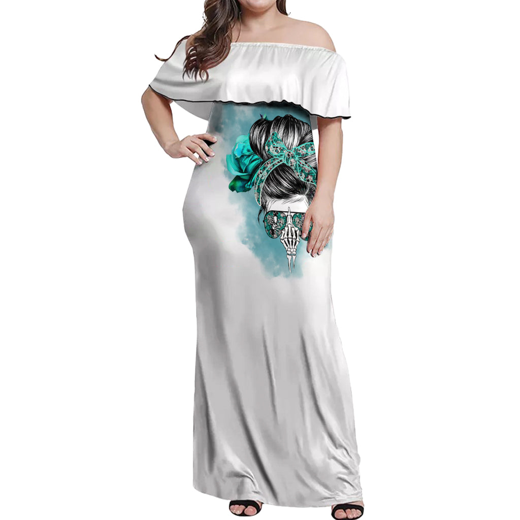 Im Not Always A Bitch Just Kidding Go Fuck Yourself Off Shoulder Maxi Dress - Wonder Print Shop