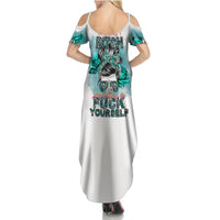 Im Not Always A Bitch Just Kidding Go Fuck Yourself Summer Maxi Dress - Wonder Print Shop