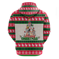 Merry Christmas Cat Hoodie Meowy Catmas Xmas Tree - Wonder Print Shop