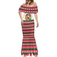 Merry Christmas Cat Mermaid Dress Meowy Catmas Xmas Tree - Wonder Print Shop