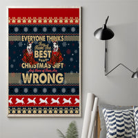 Merry Wet Nosemas Canvas Wall Art Christmas Husky - Wonder Print Shop