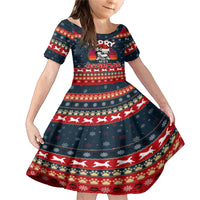 Merry Wet Nosemas Family Matching Mermaid Dress and Hawaiian Shirt Christmas Husky - Wonder Print Shop