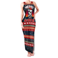 Merry Wet Nosemas Family Matching Tank Maxi Dress and Hawaiian Shirt Christmas Husky - Wonder Print Shop