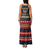 Merry Wet Nosemas Family Matching Tank Maxi Dress and Hawaiian Shirt Christmas Husky - Wonder Print Shop