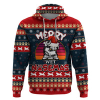 Merry Wet Nosemas Hoodie Christmas Husky - Wonder Print Shop