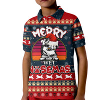 Merry Wet Nosemas Kid Polo Shirt Christmas Husky - Wonder Print Shop