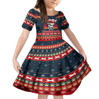 Merry Wet Nosemas Kid Short Sleeve Dress Christmas Husky - Wonder Print Shop