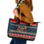 Merry Wet Nosemas Leather Tote Bag Christmas Husky - Wonder Print Shop