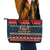 Merry Wet Nosemas Leather Tote Bag Christmas Husky - Wonder Print Shop