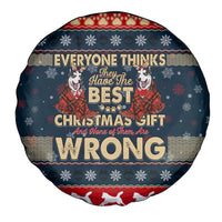 Merry Wet Nosemas Spare Tire Cover Christmas Husky - Wonder Print Shop
