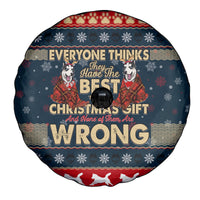 Merry Wet Nosemas Spare Tire Cover Christmas Husky - Wonder Print Shop