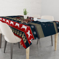 Merry Wet Nosemas Tablecloth Christmas Husky - Wonder Print Shop