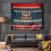 Merry Wet Nosemas Tapestry Christmas Husky - Wonder Print Shop