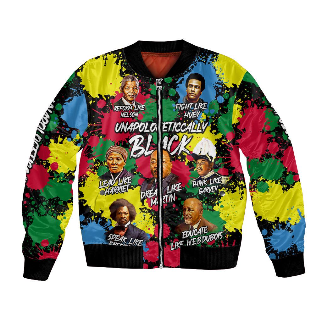 Unapologetically Black Bomber Jacket Civil Rights Leaders