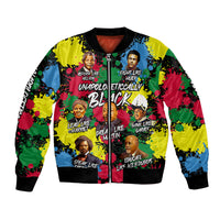 Unapologetically Black Bomber Jacket Civil Rights Leaders - Wonder Print Shop