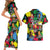 Unapologetically Black Couples Matching Short Sleeve Bodycon Dress and Hawaiian Shirt Civil Rights Leaders - Wonder Print Shop
