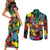 Unapologetically Black Couples Matching Short Sleeve Bodycon Dress and Long Sleeve Button Shirt Civil Rights Leaders - Wonder Print Shop