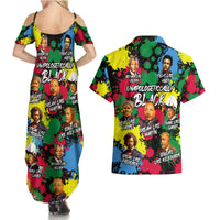 Unapologetically Black Couples Matching Summer Maxi Dress and Hawaiian Shirt Civil Rights Leaders - Wonder Print Shop