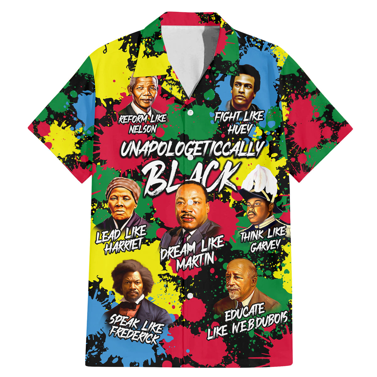 Unapologetically Black Family Matching Mermaid Dress and Hawaiian Shirt Civil Rights Leaders - Wonder Print Shop
