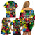 Unapologetically Black Family Matching Off Shoulder Short Dress and Hawaiian Shirt Civil Rights Leaders - Wonder Print Shop