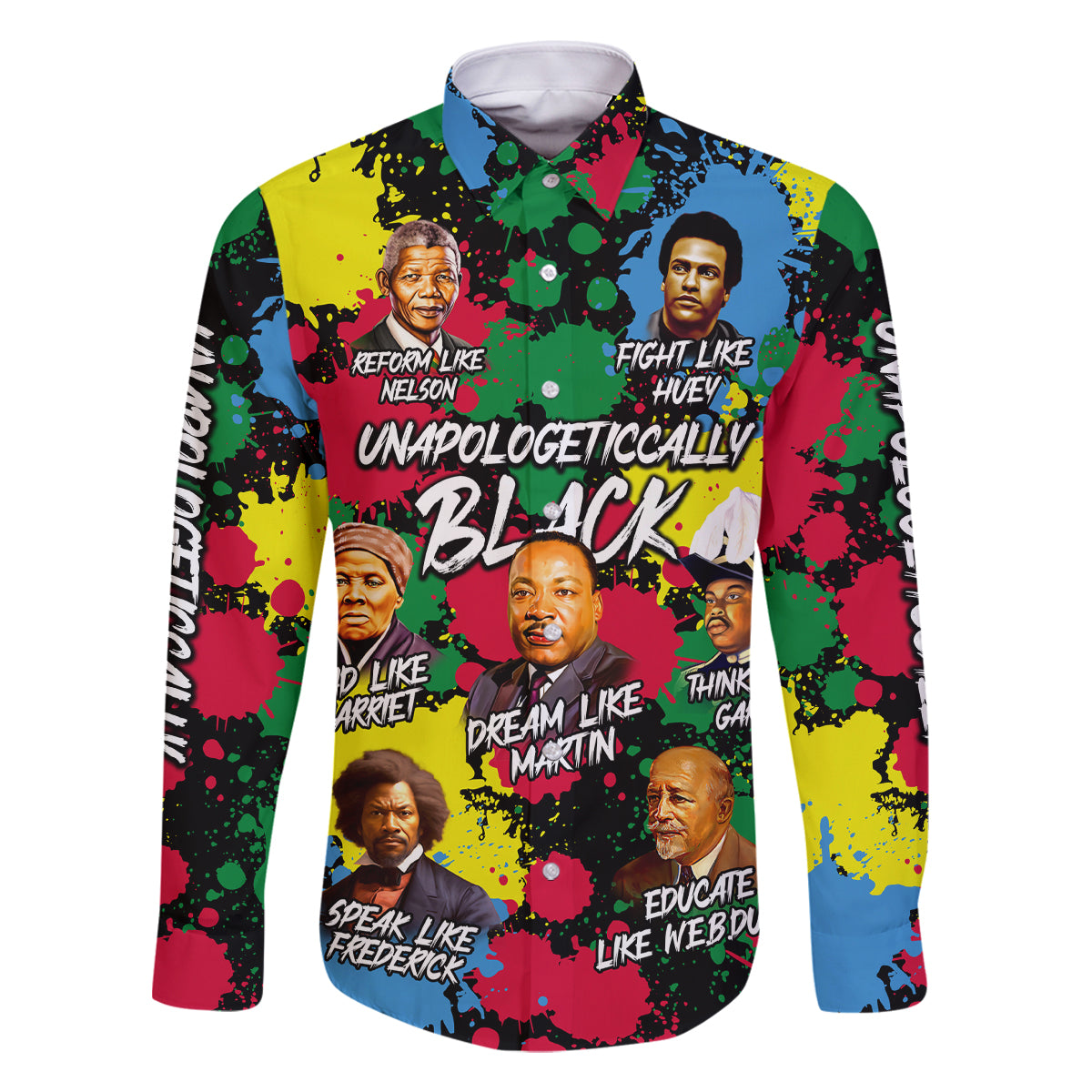 Unapologetically Black Family Matching Summer Maxi Dress and Hawaiian Shirt Civil Rights Leaders - Wonder Print Shop