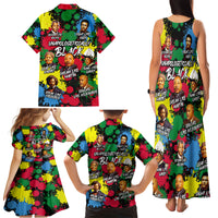 Unapologetically Black Family Matching Tank Maxi Dress and Hawaiian Shirt Civil Rights Leaders - Wonder Print Shop
