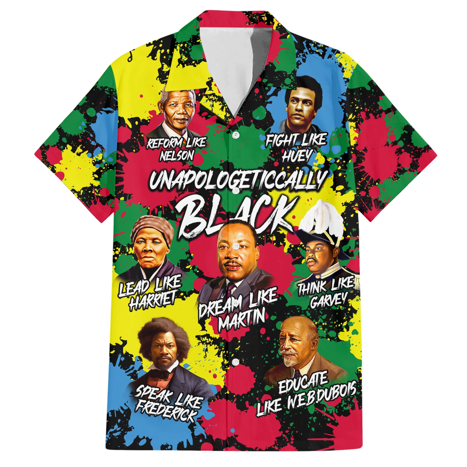 Unapologetically Black Hawaiian Shirt Civil Rights Leaders