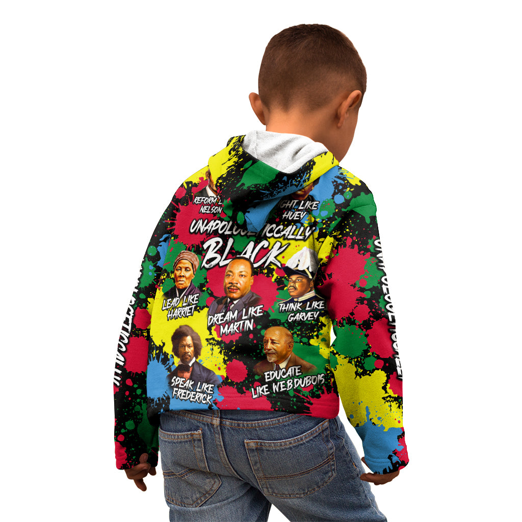 Unapologetically Black Kid Hoodie Civil Rights Leaders - Wonder Print Shop