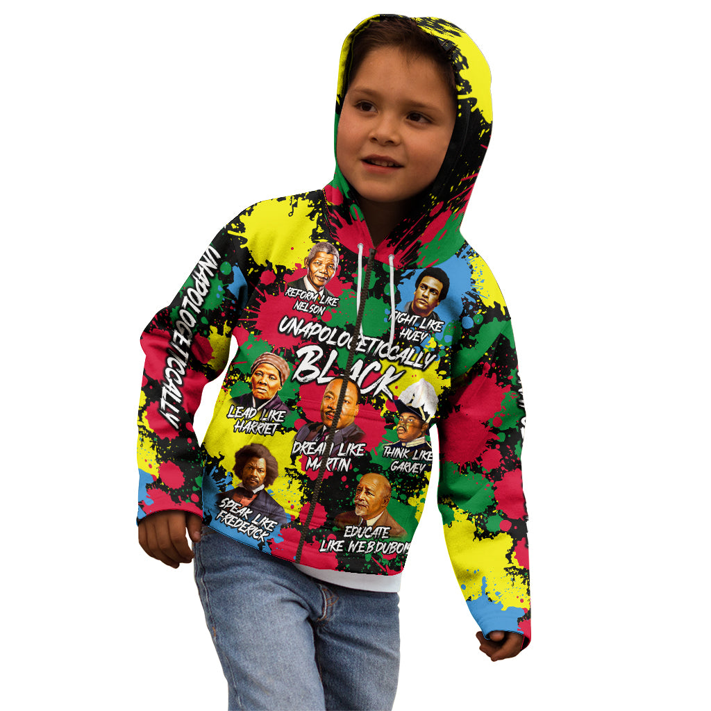 Unapologetically Black Kid Hoodie Civil Rights Leaders - Wonder Print Shop