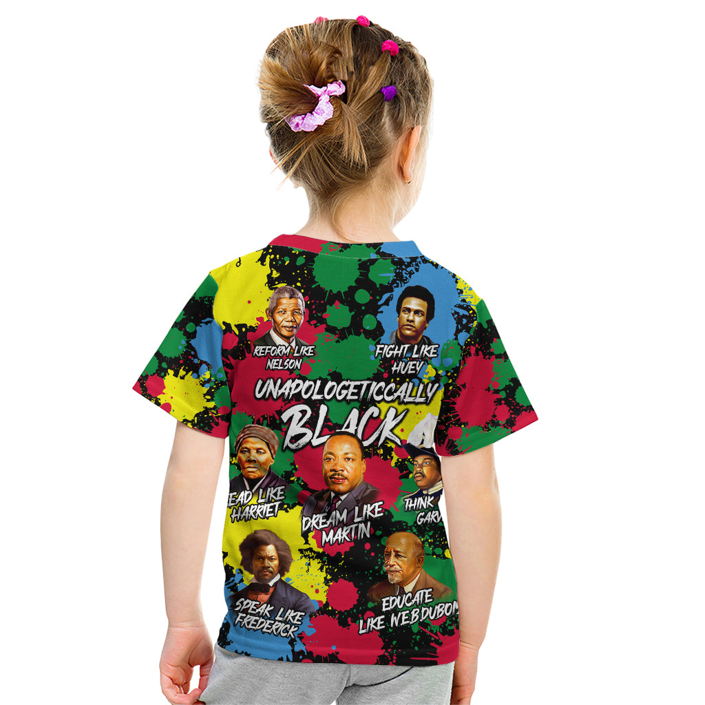 Unapologetically Black Kid T Shirt Civil Rights Leaders - Wonder Print Shop