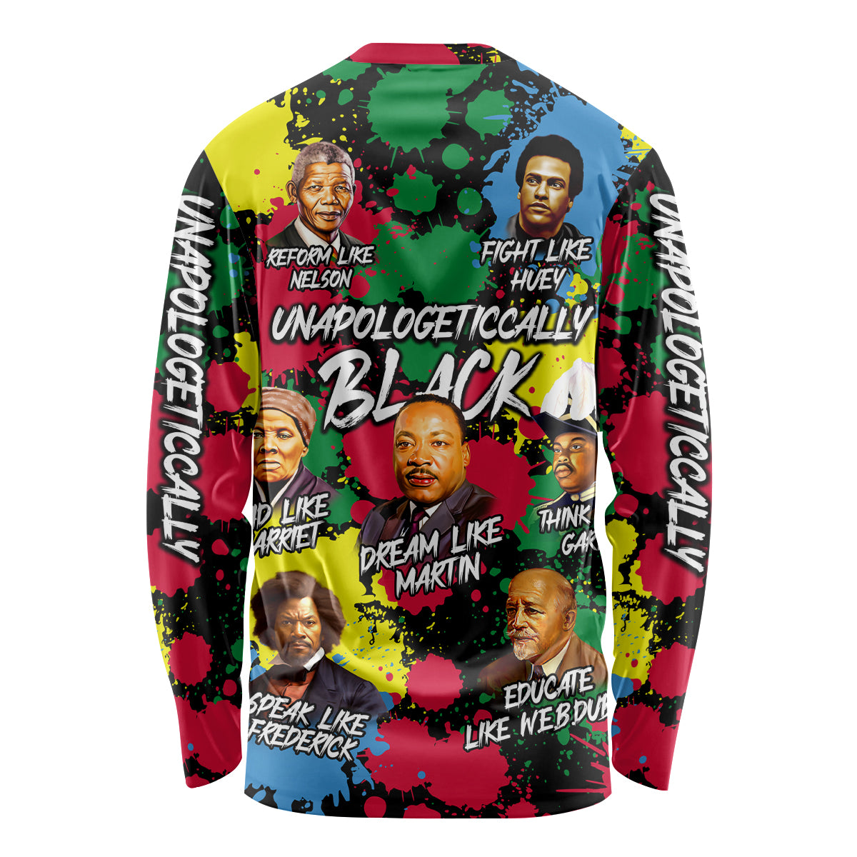 Unapologetically Black Long Sleeve Shirt Civil Rights Leaders - Wonder Print Shop
