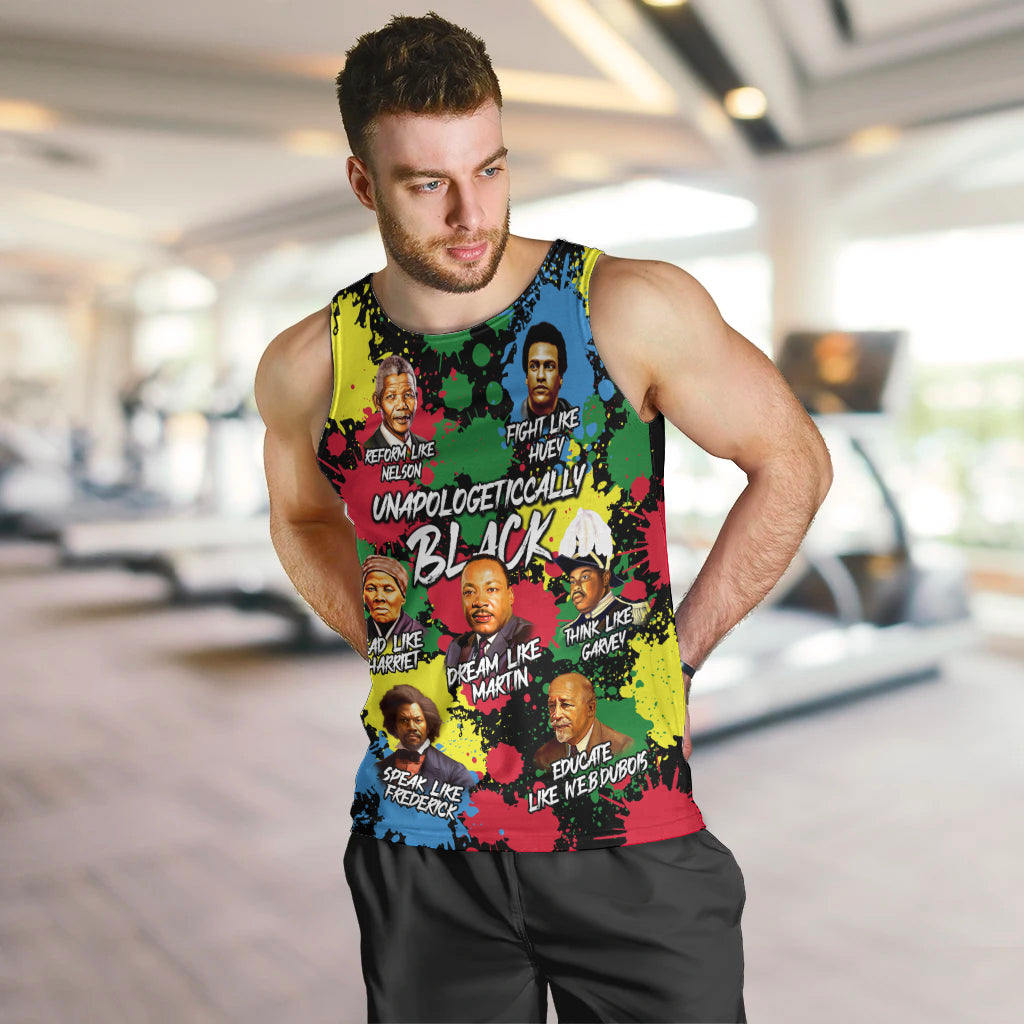 Unapologetically Black Men Tank Top Civil Rights Leaders - Wonder Print Shop