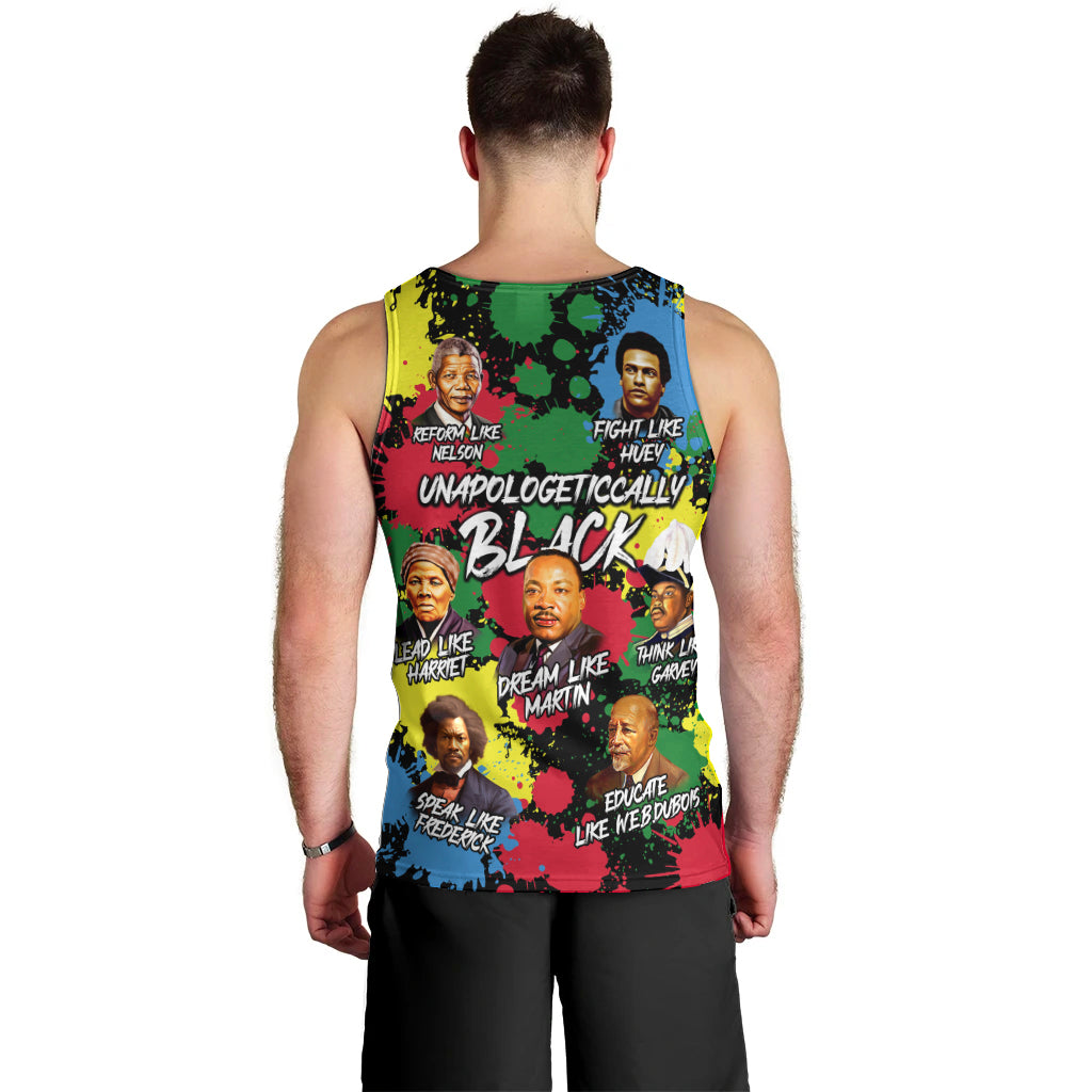 Unapologetically Black Men Tank Top Civil Rights Leaders - Wonder Print Shop