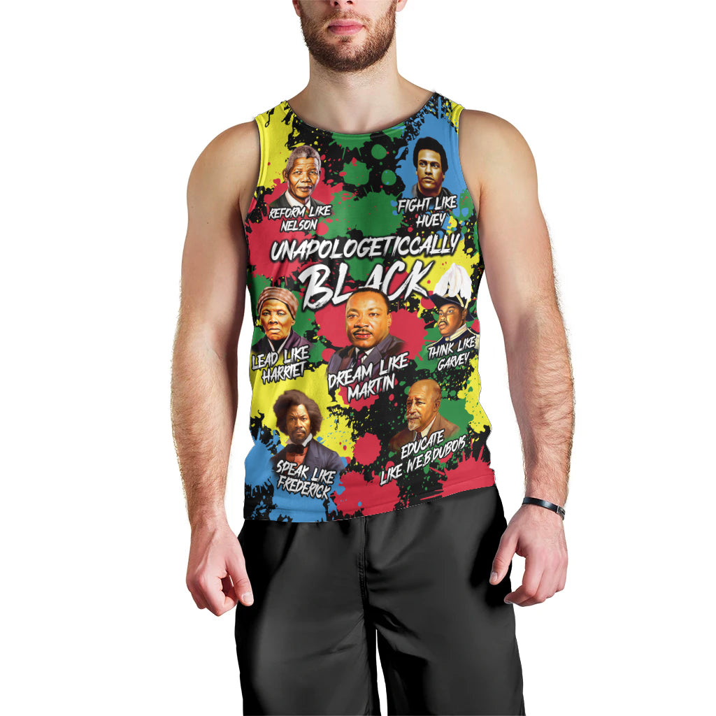Unapologetically Black Men Tank Top Civil Rights Leaders - Wonder Print Shop