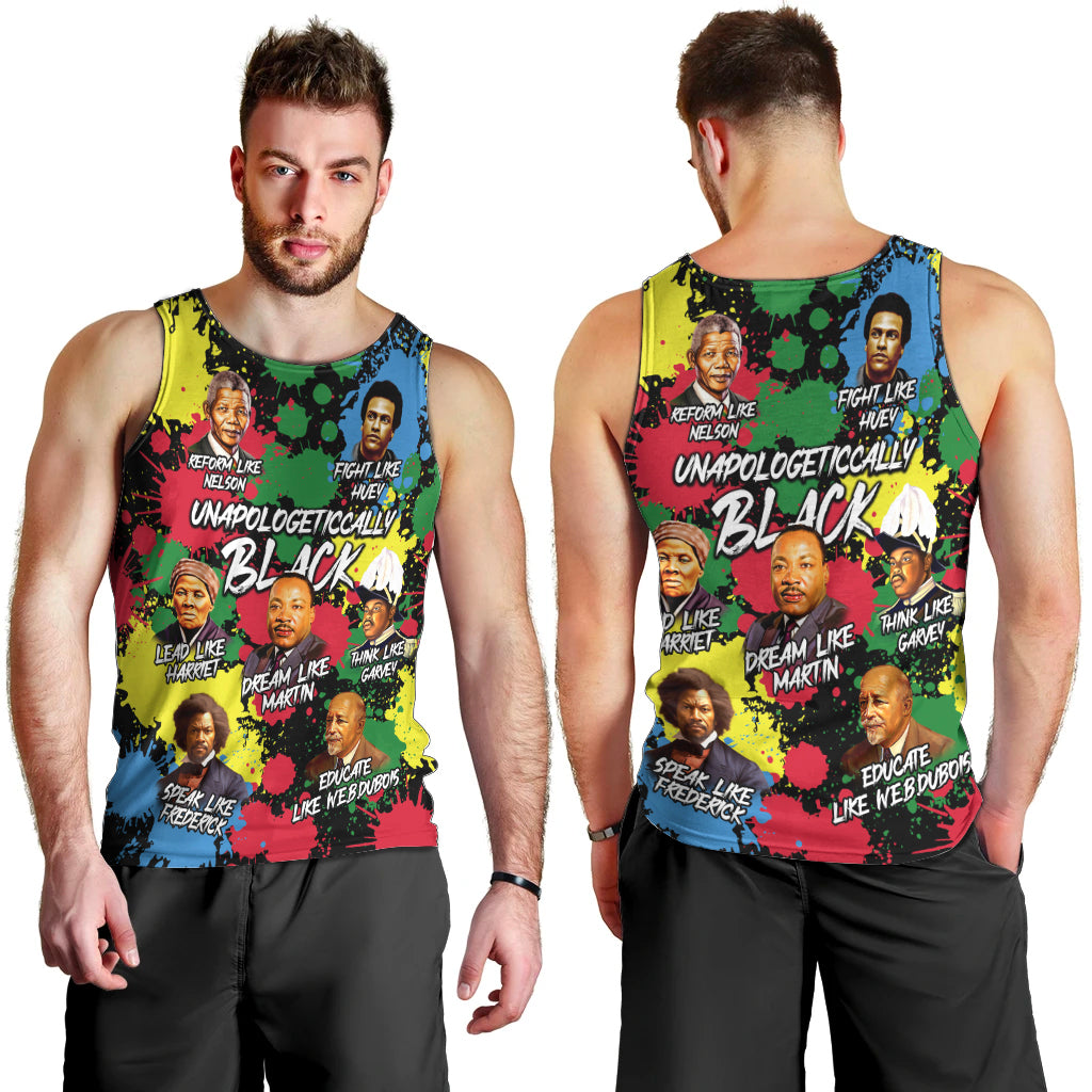 Unapologetically Black Men Tank Top Civil Rights Leaders - Wonder Print Shop