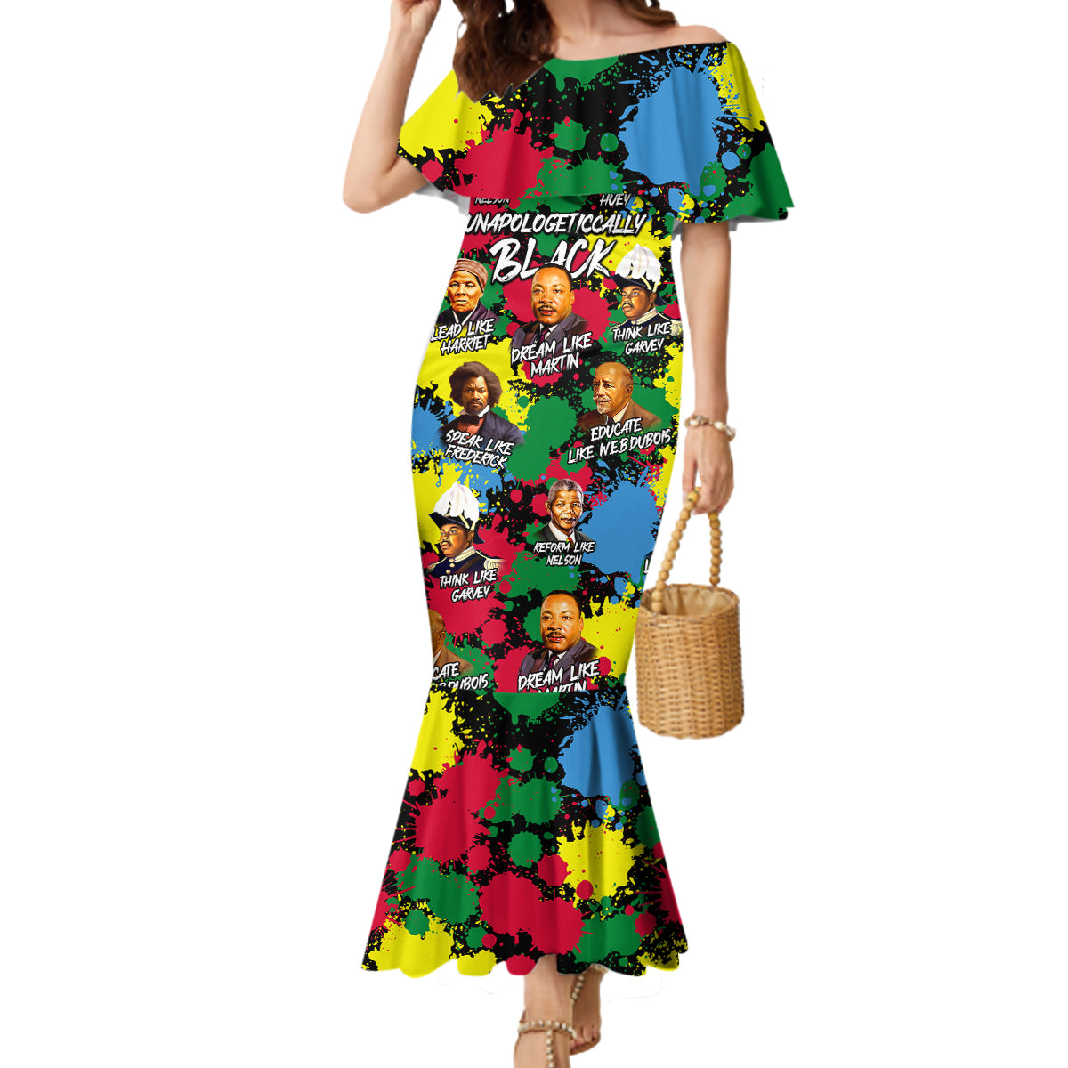 Unapologetically Black Mermaid Dress Civil Rights Leaders - Wonder Print Shop