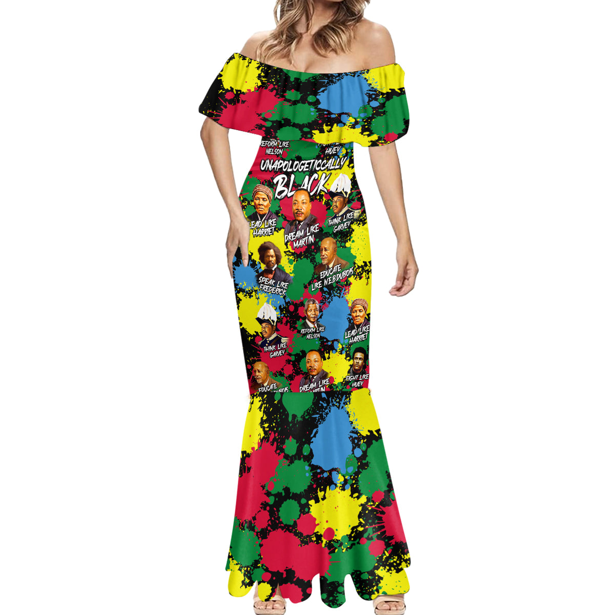 Unapologetically Black Mermaid Dress Civil Rights Leaders - Wonder Print Shop