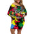 Unapologetically Black Off Shoulder Short Dress Civil Rights Leaders - Wonder Print Shop