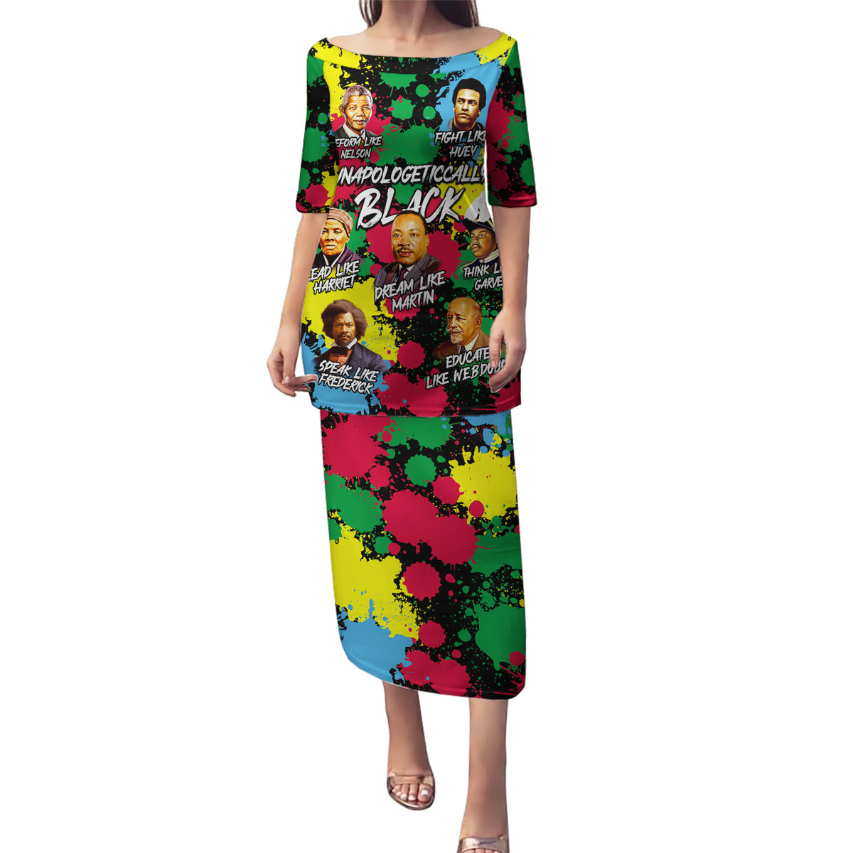 Unapologetically Black Puletasi Civil Rights Leaders - Wonder Print Shop