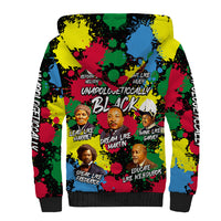 Unapologetically Black Sherpa Hoodie Civil Rights Leaders - Wonder Print Shop